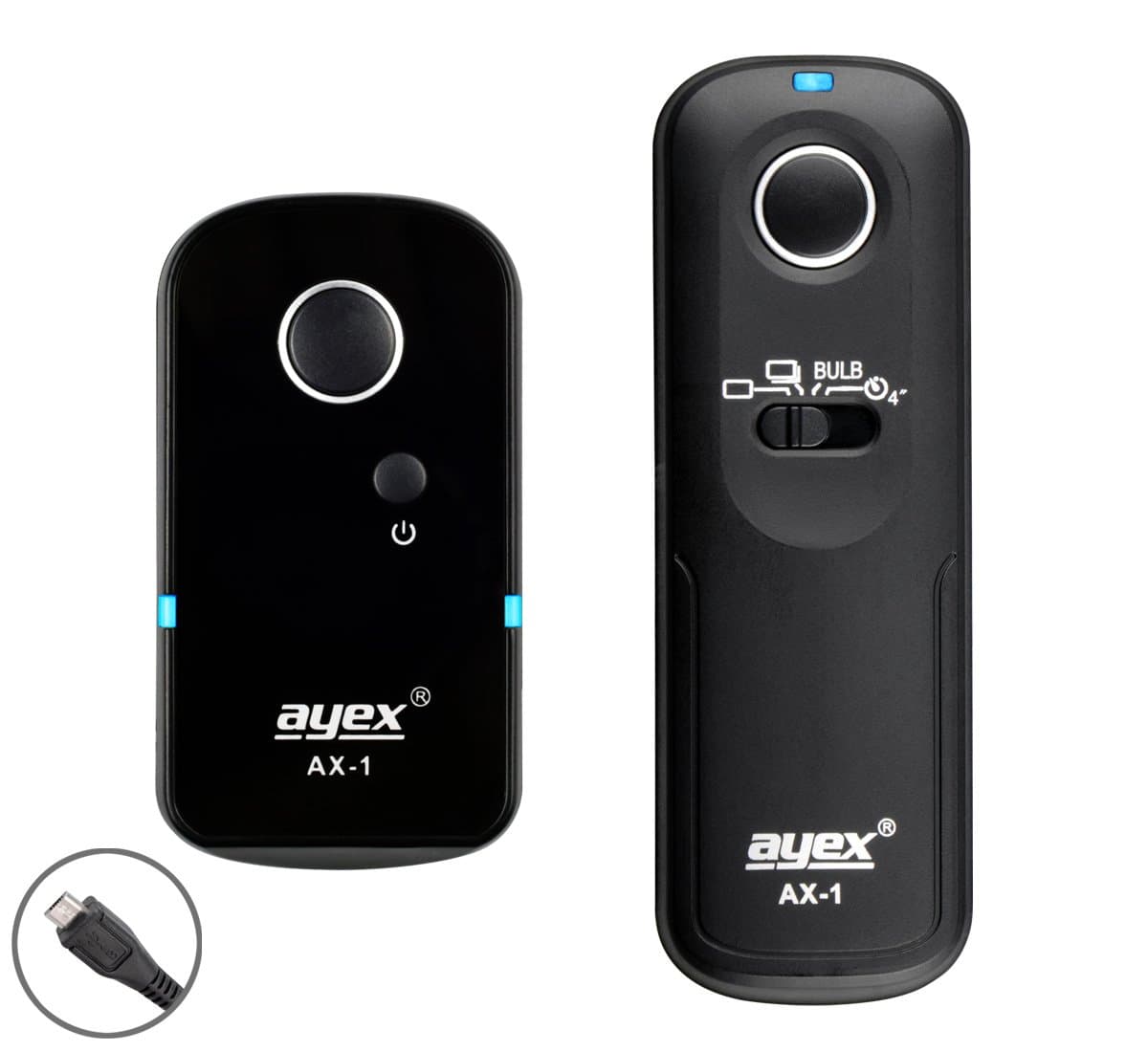 ayex Remote Shutter Release Control AX-1, Compatible with Fujiflm e.g. X100F X-T20 X-T2 X-E2 X-M1 X-A3 X-A10 GFX 50S X-Pro2 With Many Features such as Continuous Shooting and Bulb Mode