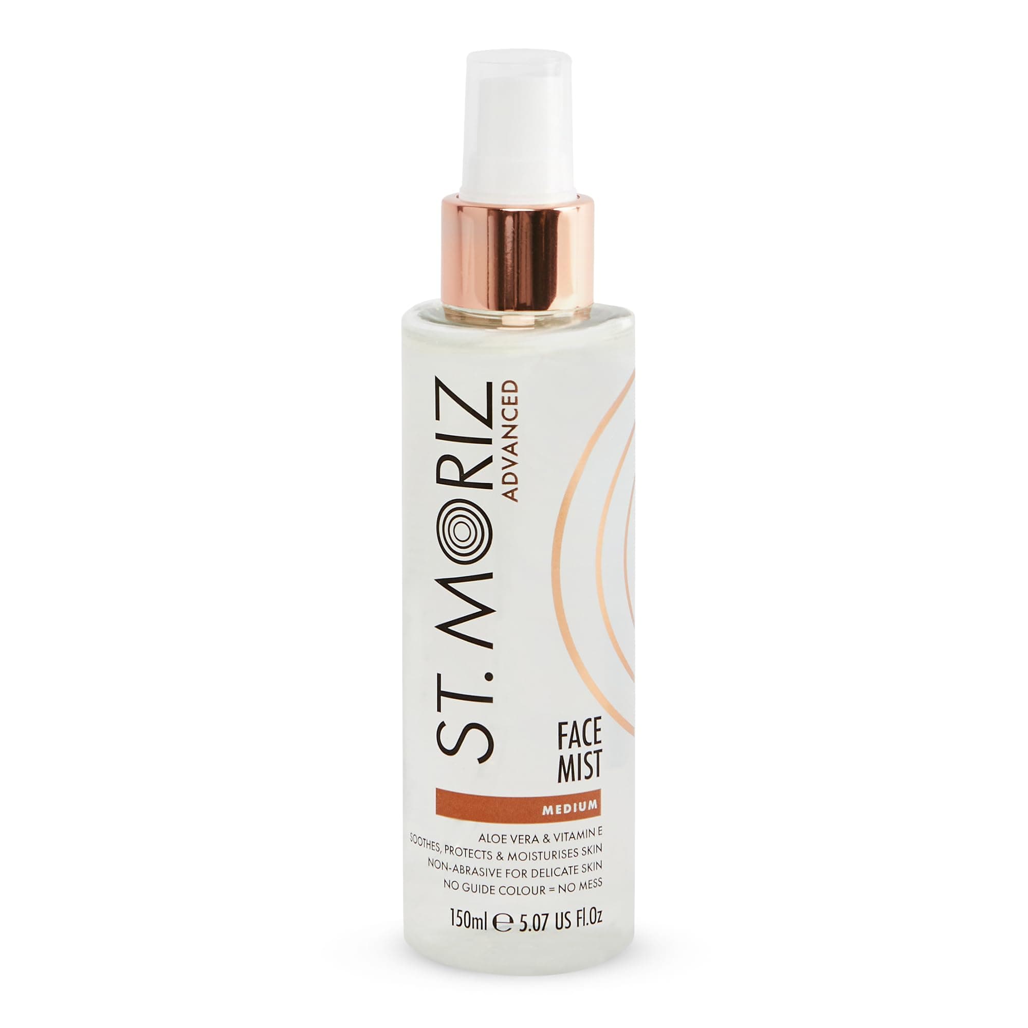 Advanced Self Tanner Face Mist, Sunless Tanning Spray (Medium, 5.07 Fl Oz) - Quick Tan Clear Bronzing Spray with Aloe Vera & Vitamin E – Gradual Self Tan for Face - Fake Tan Spray
