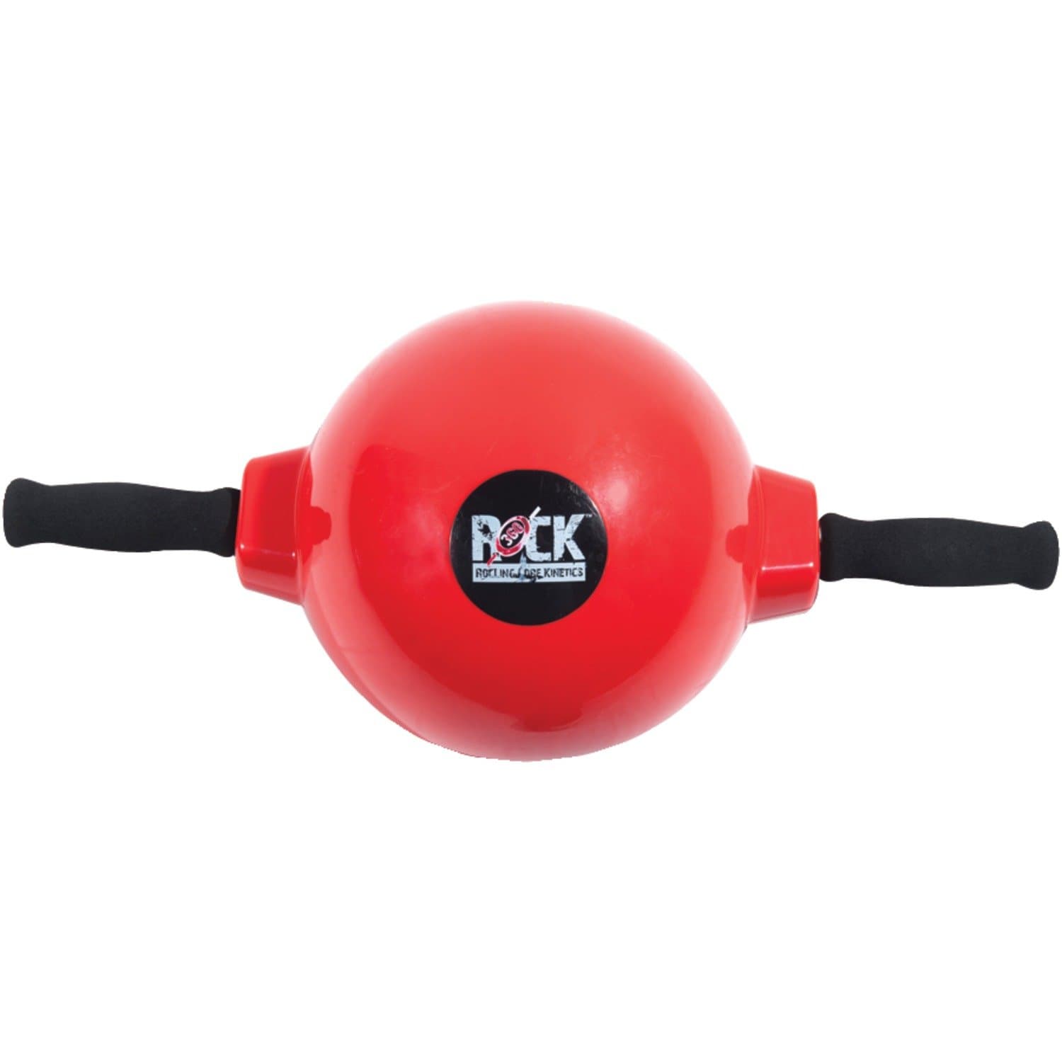 Rock 360 by Ab Trainer (Red) - 360 Degree Abdominal Roller Wheel with Phone Clip