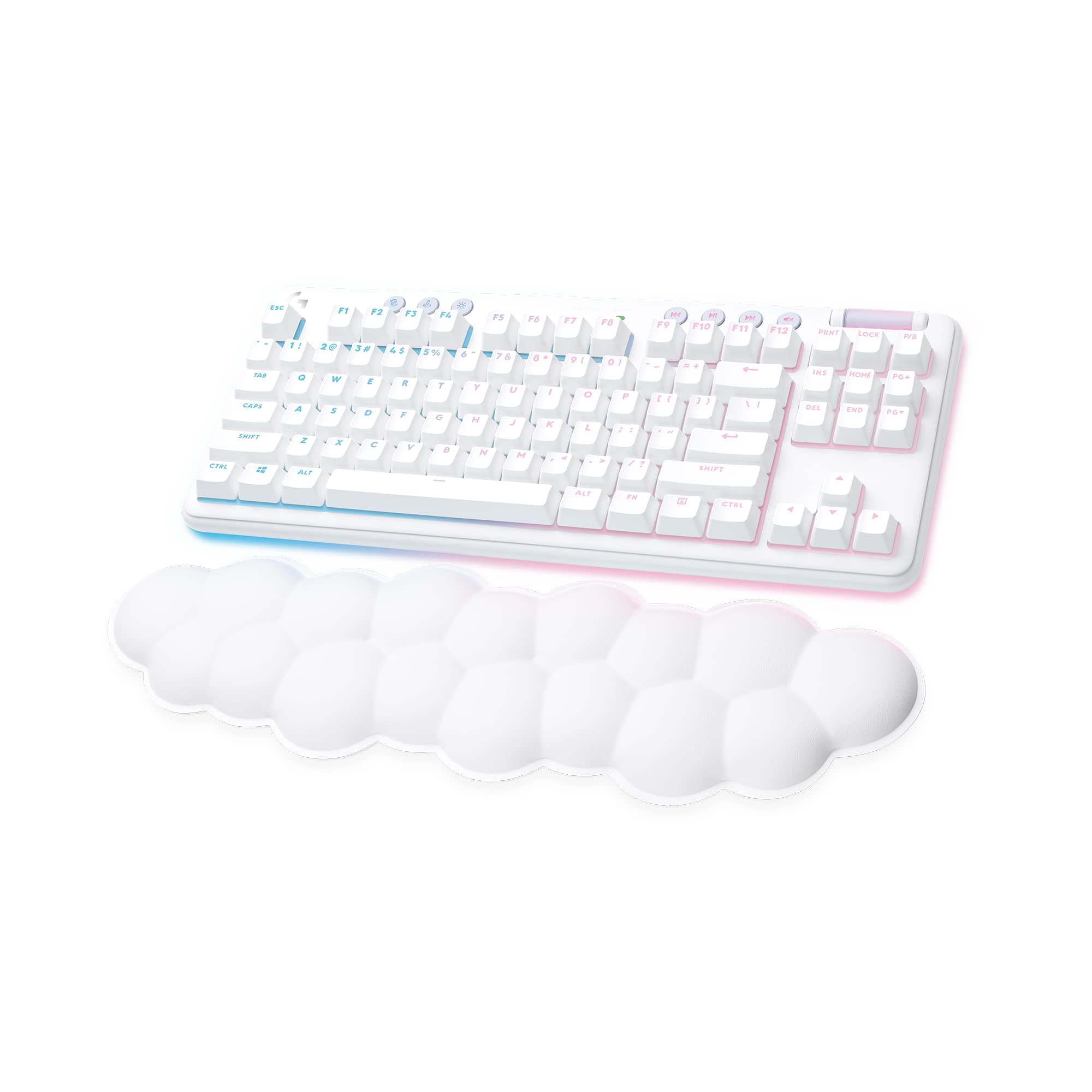 Wireless Gaming Combo, G715 Keyboard Tactile + G705 Mouse, Customizable LIGHTSYNC RGB Lighting, Lightspeed Wireless, Bluetooth, PC/Mac/Laptop - White Mist