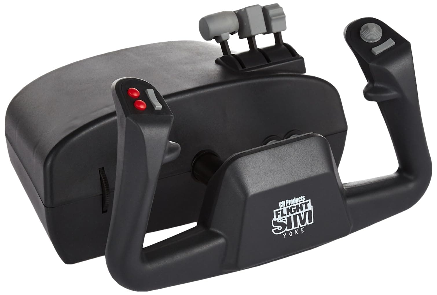CH Products 200-615 Flight Sim Yoke (PC), Black