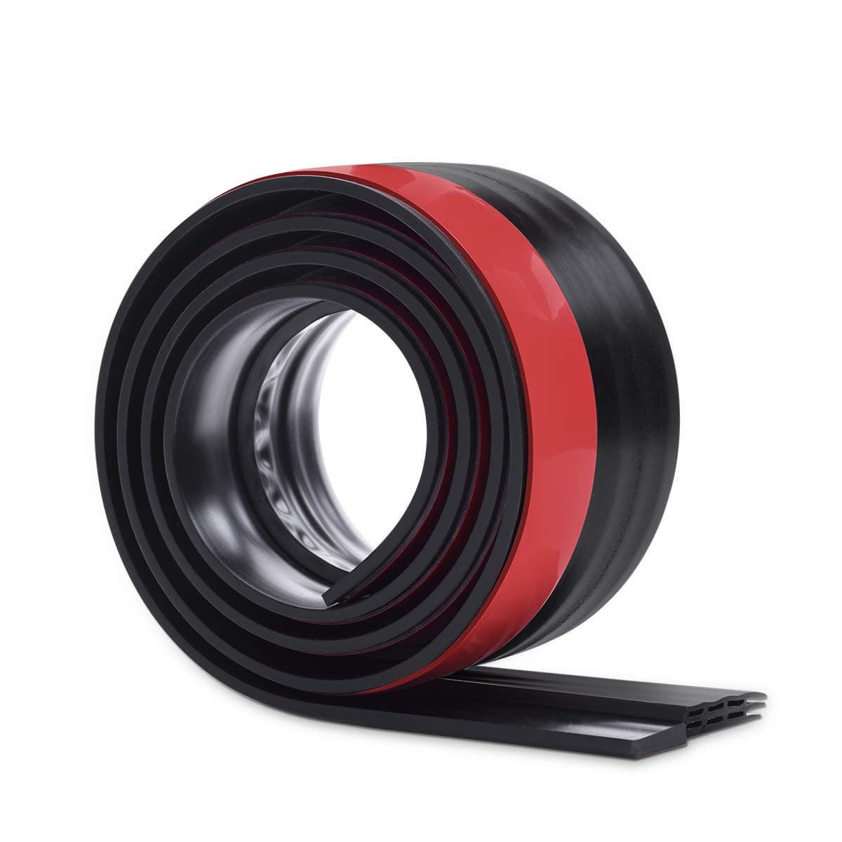 Door Draft Stopper Under Door Draft Blocker for Exterior/Interior Doors, Under Door Seal Soundproof Door Sweep Weather Stripping, Interior Door Threshold Soundproof (1 Pack, Black)