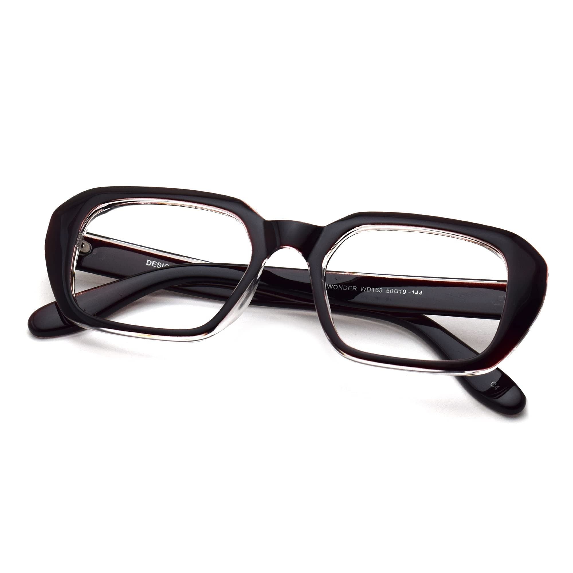 Peter Jones Nerdy Computer Glasses for Men Women with Zero Power Anti Glare Lenses (SIZE MEDIUM) AG247