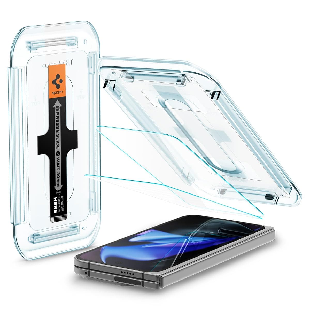 Spigen Glas.tR EZ Fit Tempered Glass Screen Protector for Google Pixel 9 Pro Fold (2 Pack)