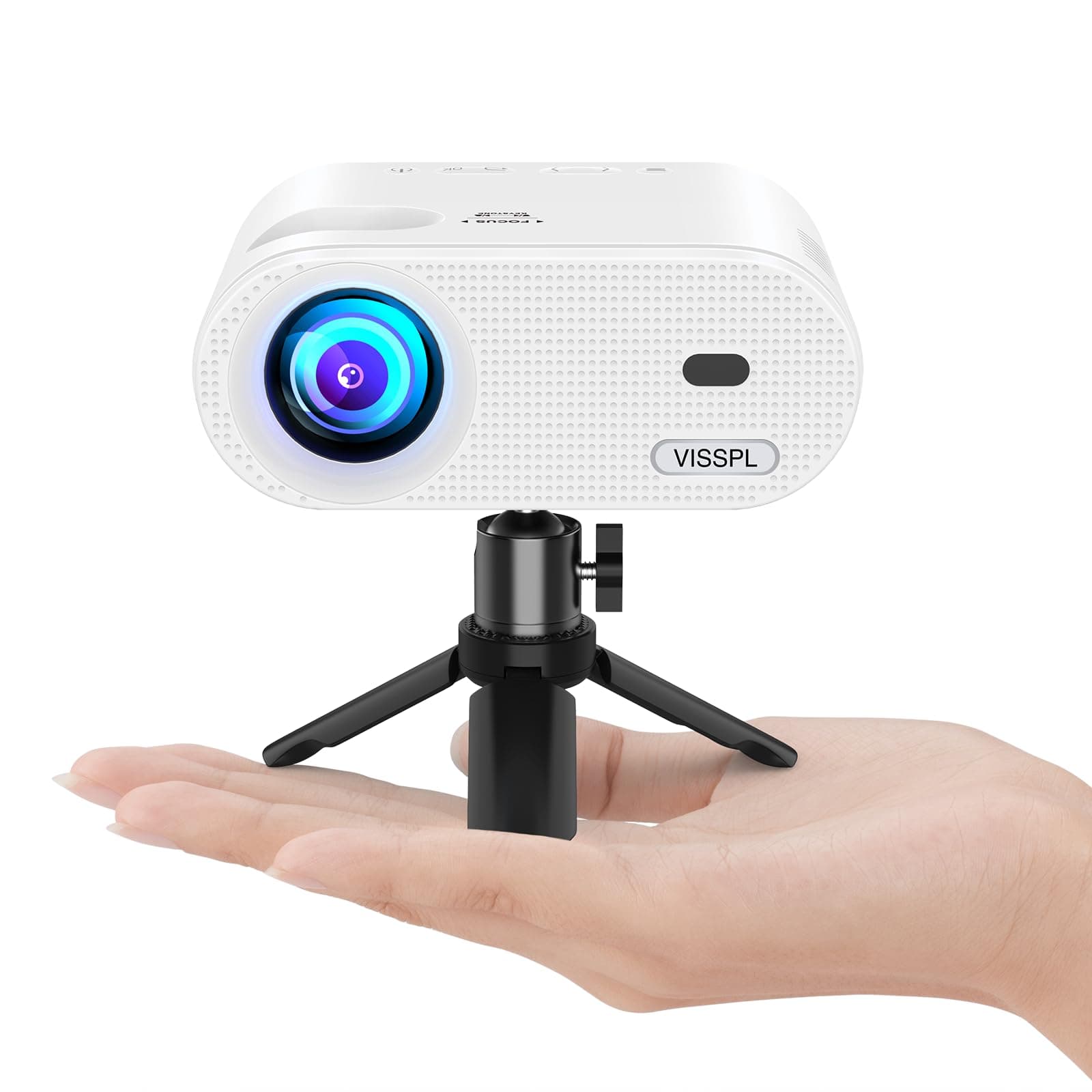 Mini projector, VISSPL projector with tripod