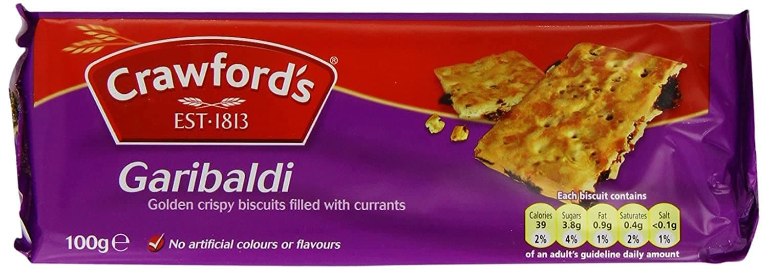 Crawford's Garibaldi Biscuits 100g (Pack of 6)