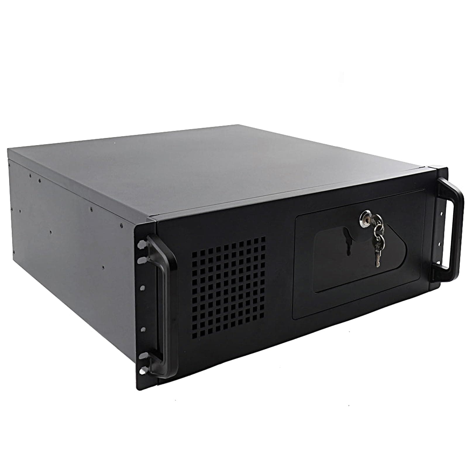 4U Server Cabinet Case,4U Server Chassis Rackmount Server Case 7 3.5 HDD Drive Bays with 80mm Fan,SL-450A