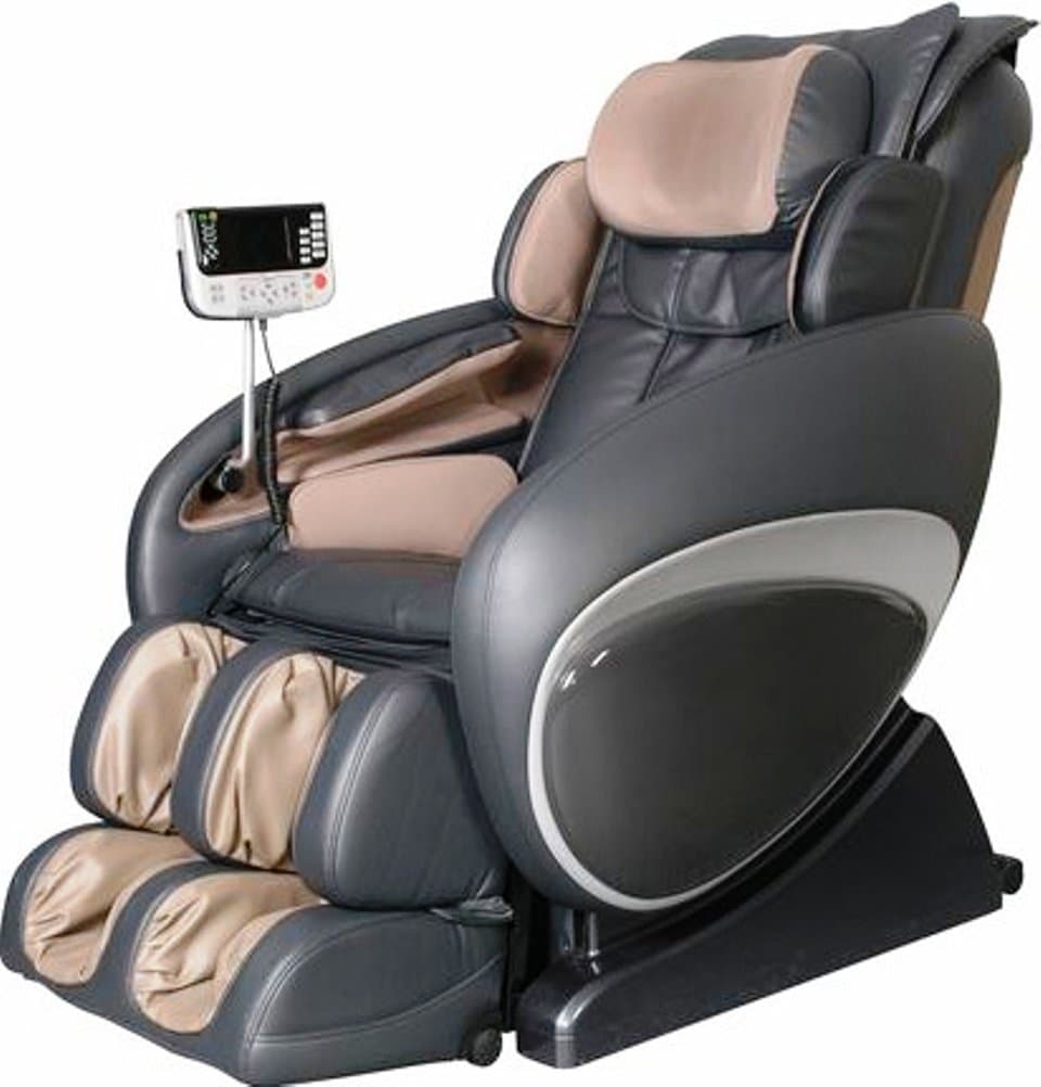 Osaki OS4000C Model OS-4000 Zero Gravity Executive Fully Body Massage Chair, Charcoal, Computer Body Scan System, True Ergonomic S-Track, Upgraded PU Covering for Increase Durability and Comfort