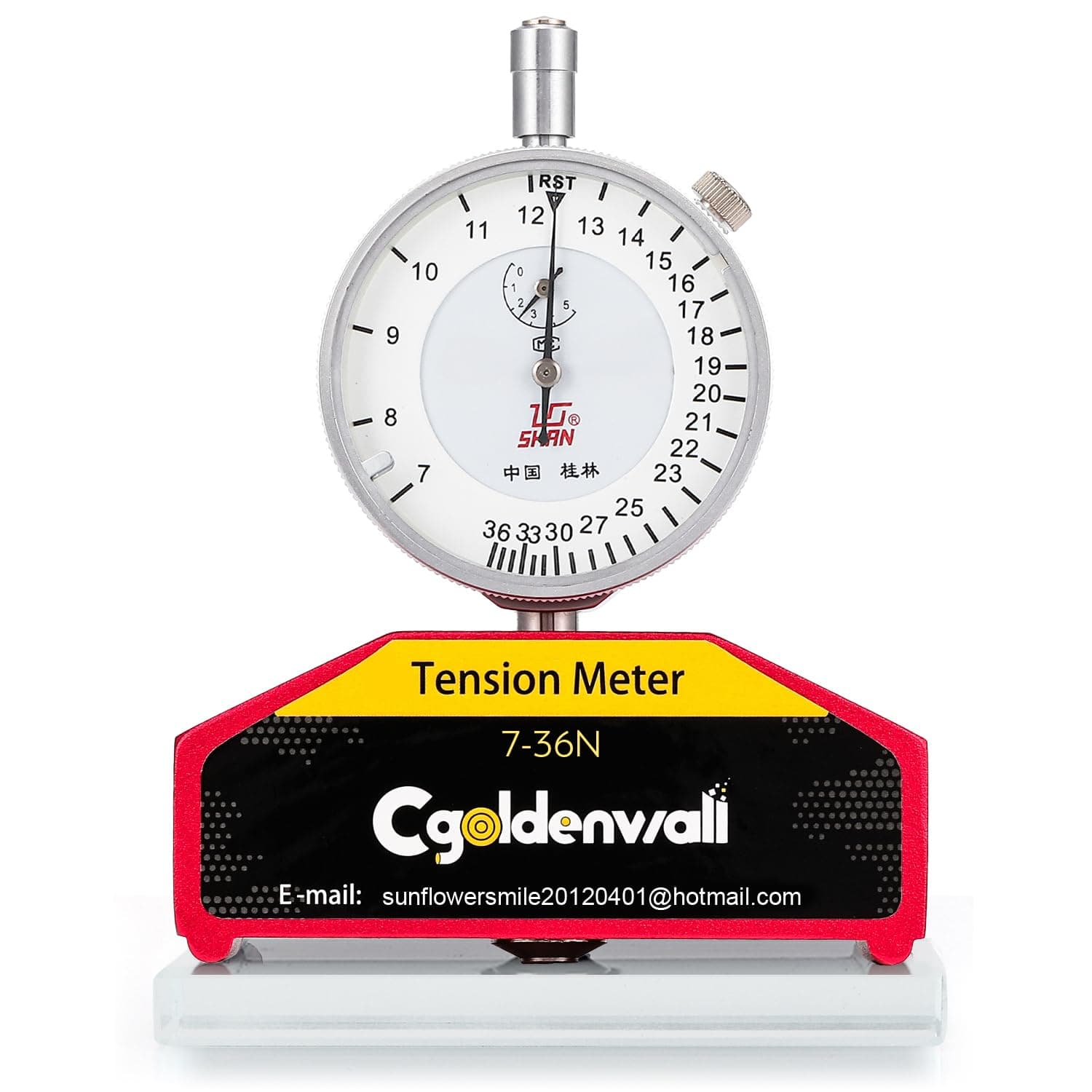 CGOLDENWALL High Precision Silk Screen Printing Tension Meter Force Meter Tester Newton Tension Gauge Measurement Tool in Silk Print 7-36N