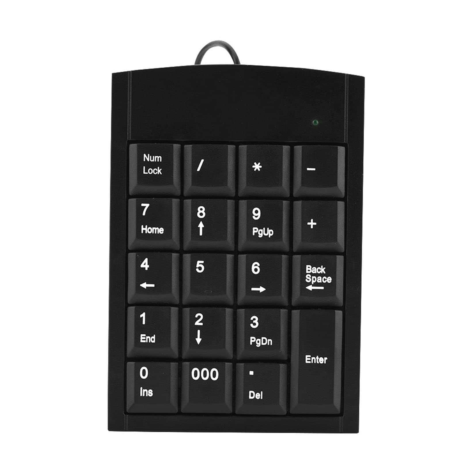 Goshyda Portable Mini USB Numeric Keypad Number Keyboard for Laptop - Anti Slip, Easy to Install