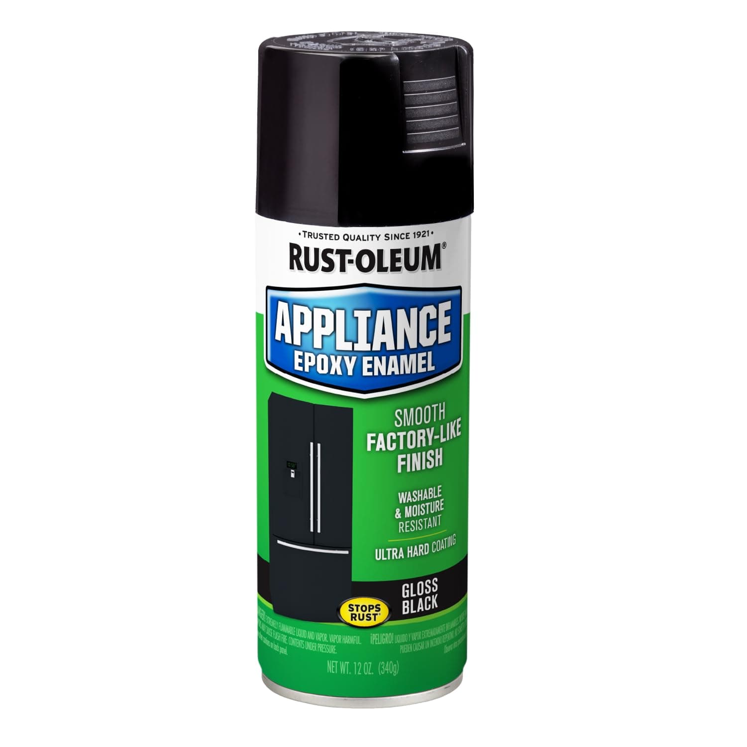 Rust-Oleum 7886830 Specialty Appliance Epoxy Spray Paint, 12 oz, Black