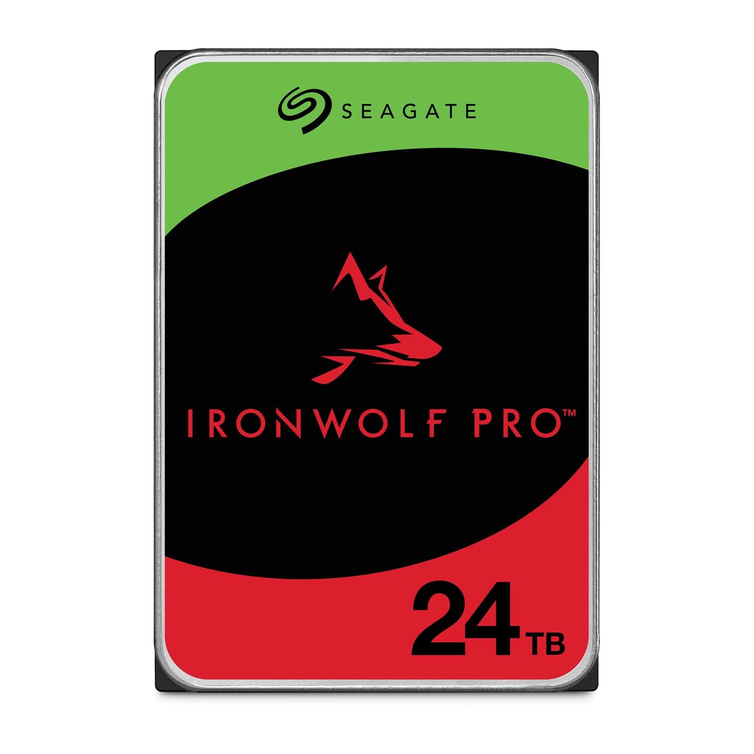 Seagate IronWolf Pro 24 TB, NAS Internal Hard Drive, 3.5 Inch, 7200 U/Min, CMR, 256 MB Cache, SATA 6 GB/S, incl. 3 Years Rescue Service, Modellno.: ST24000NT002