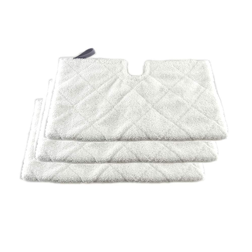 Turbokey3 Pocket Steam Mop Pads Double-Sided Rectangle Microfiber Refill Pad for Shark Euro Pro Mops S3500 SeriesS2902S3455KS3501S3550S3601S3801S3901S4601S4701S4701DSE450ï¼ˆWhiteï¼‰
