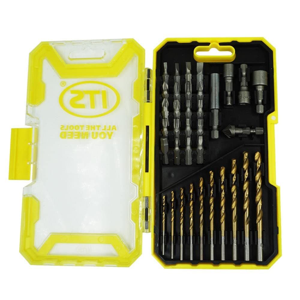 ITS 35 Piece HSS Titanium Drill and Screwdriver Bit Set