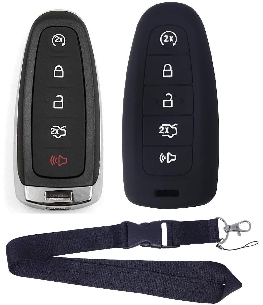 Replacement Keyless Entry Car Remote Start Smart Key Fob for Ford Lincoln M3N5WY8609 + 1 FREE LANYARD