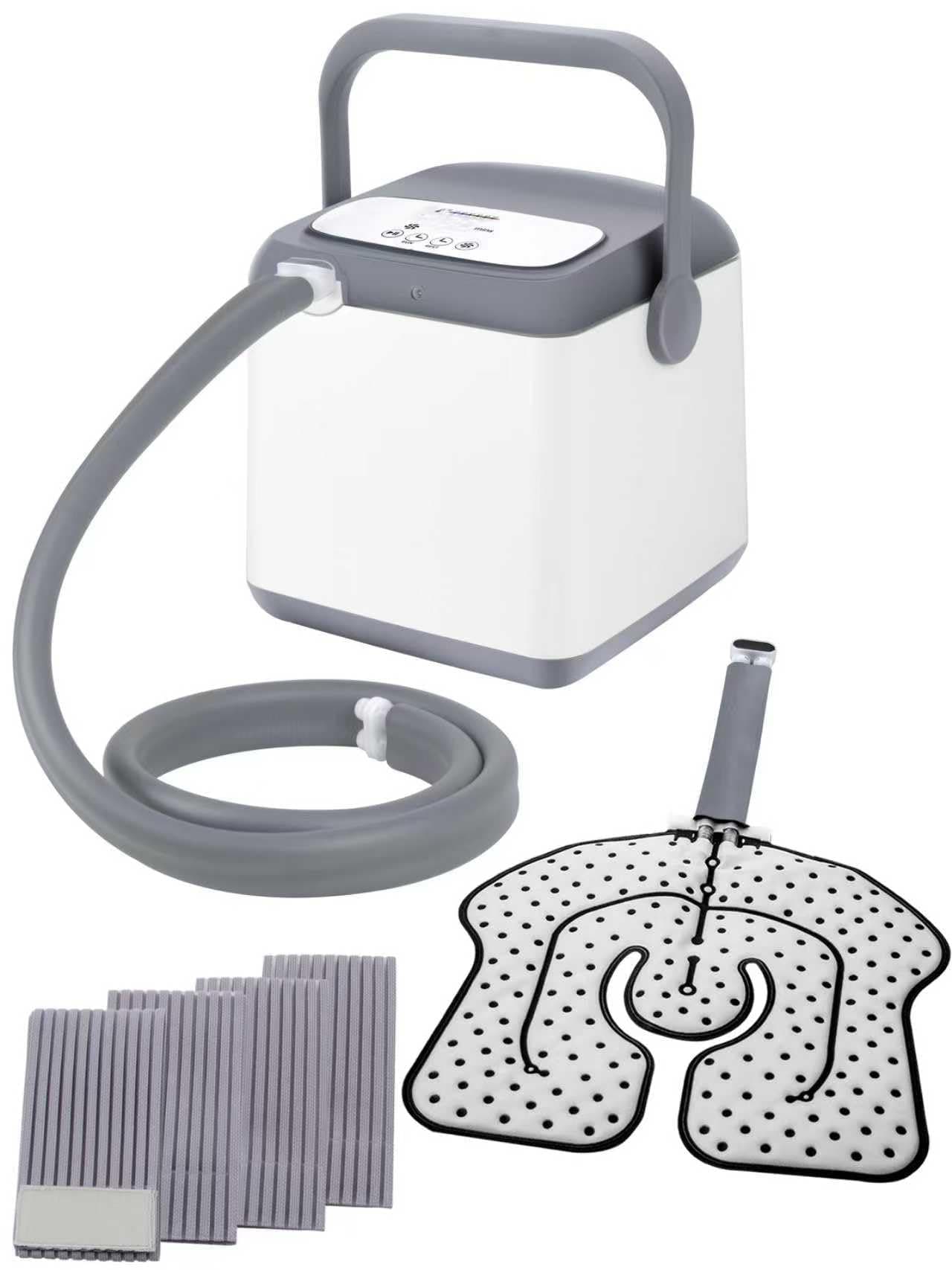 Cold Therapy System, Pain Relief for Post-Surgery Recovery, Programmable Ice Therapy Machine, Continuous Cryotherapy, Universal Pad for Knee, Ankle, Cervical, Back and Leg