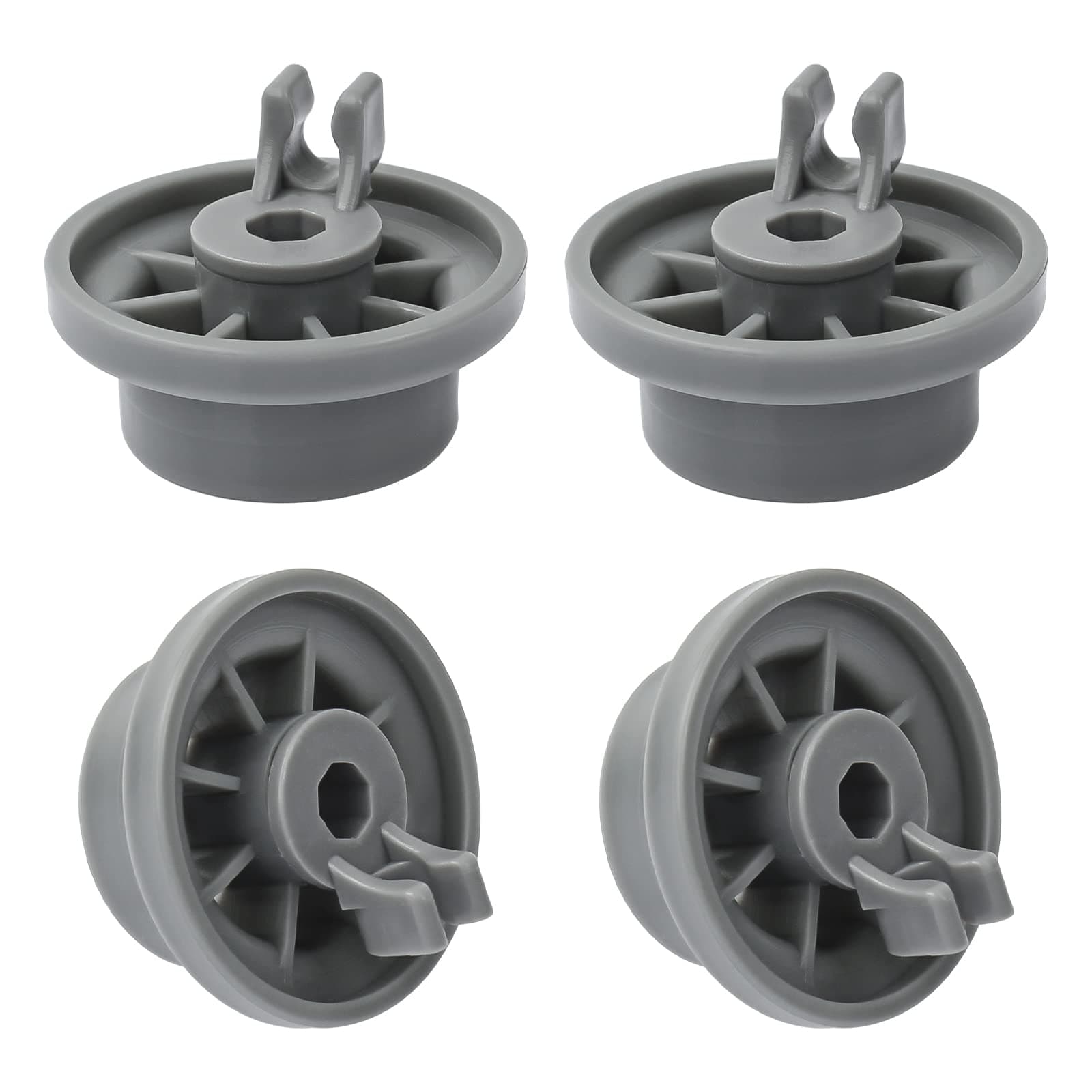 4 Pack Dishwasher Lower Basket Rail Roller Wheels for Bosch Neff & Siemens 165314 420198 AP2802428 PS3439123