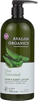 Avalon Organics Hand & Body Lotion, Aloe Unscented, 32 Oz