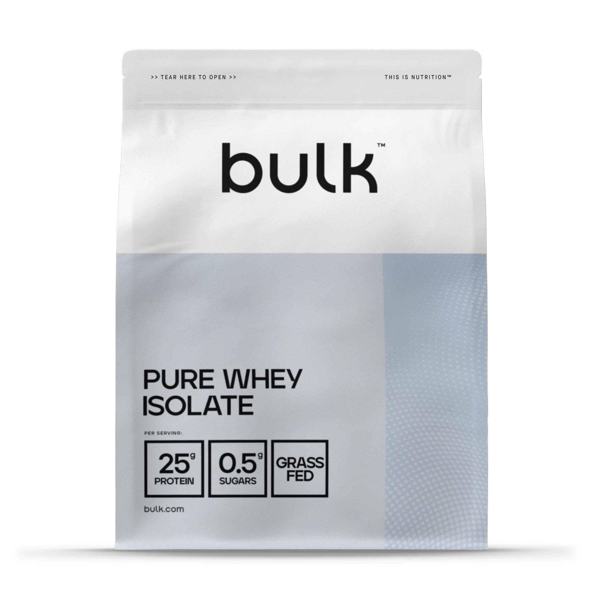 Bulk Pure Whey Isolate 90 | Strawberry | 25g Protein per Serving | Ultra-Filtered Whey Isolate | Low Sugar | Low Fat | Fast Absorption | Supports Muscle Maintenance | 2.5kg | High Protein Shake