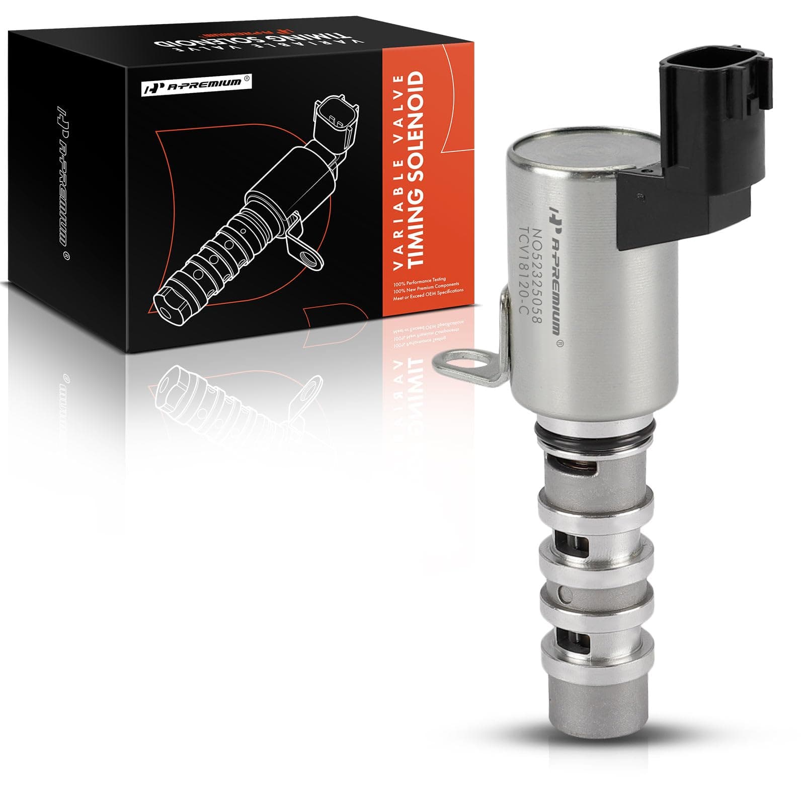 A-Premium Intake Engine Variable Valve Timing (VVT) Solenoid Compatible with Nissan Versa 2009-2020, Versa Note 2014-2016, 1.6L, Replace# 23796ED00B, 23796ED000