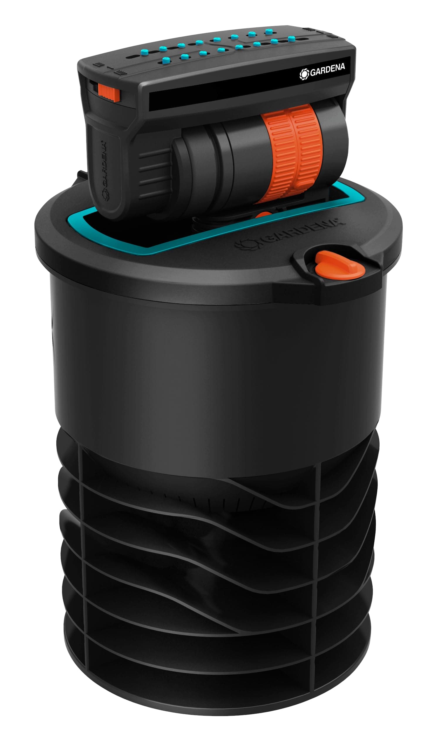 Gardena OS 140 pop-up Rectangular Sprinkler: Sprinkler System for Square and Rectangular Areas up to 140 m² in Size, Fitted Flush to The Ground (8223-20)