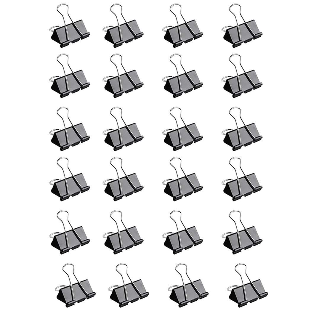 Binder Clips Extra Large, Jumbo Paper Clips, Large Binder Clips, 1.6Inch/41mm Width, Upgrade Paper Binder Clips, Medium Binder Clips, Binder Clip, Paper Clamps for Office 24 Pack