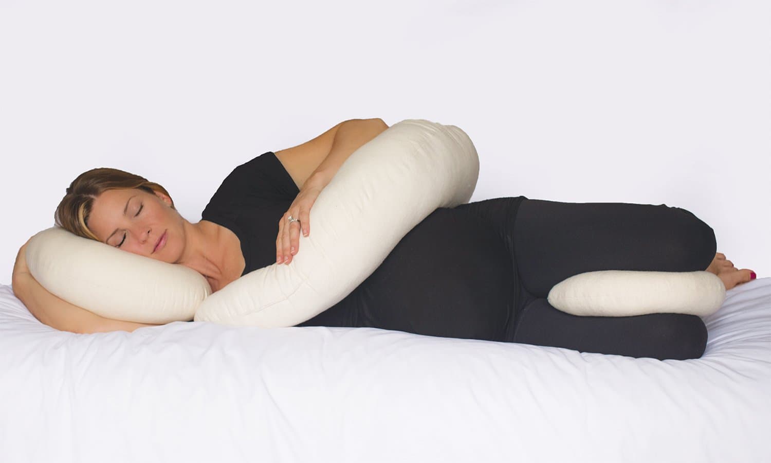 NuAngel Trinity Maternity/Nursing Pillow Set, Natural