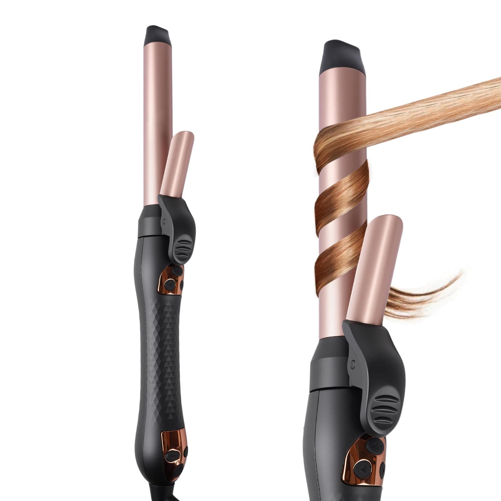 Automatic Rotating Curling Iron: Easy-to-Use Ceramic Curling Wand 1 inch for Salon-Worthy Curls & Waves - Quick Heat & Adjustable Temp for All Hair Types