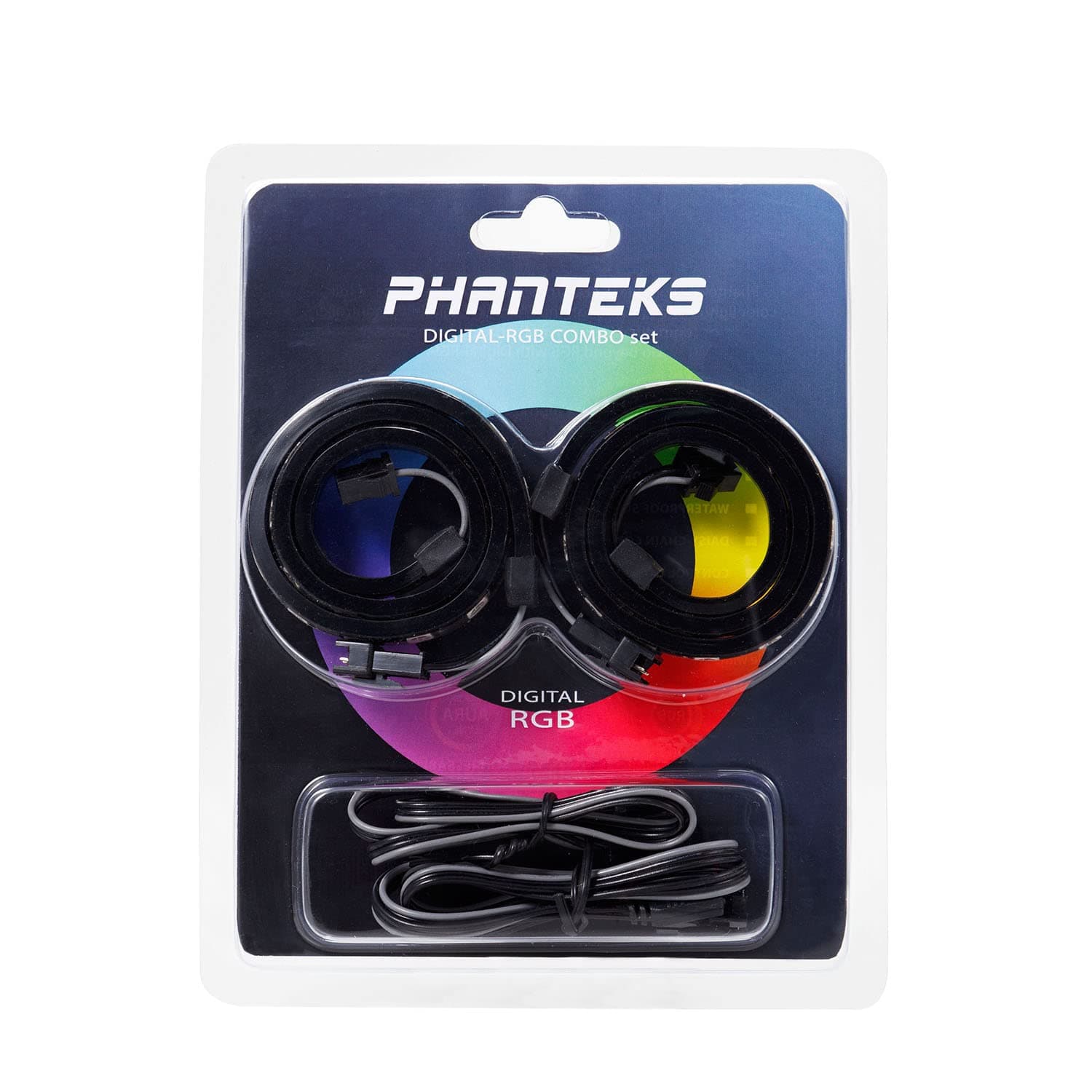 Phanteks PH-DRGBLED_COMBO_01 Digital RGB LED Strip Combo Set 2x 400mm 1x M/B adapter ASUS/MSI compatible Retail (Works only with DRGB boards)