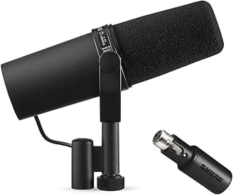 SM7B + Shure MVX2U Bundle, Studio Vocal Recording Microphone with XLR to USB Connectivity