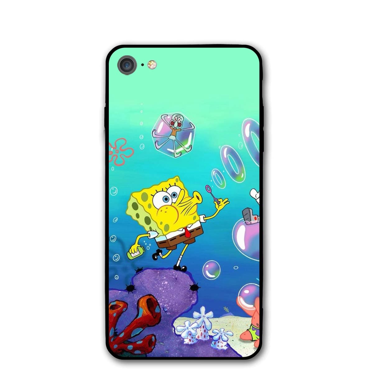SWDFFG iPhone 7 iPhone 8 Case- Stylish Spongebob PC Slim Shockproof Flexible Back Protective Case for iPhone 7/8