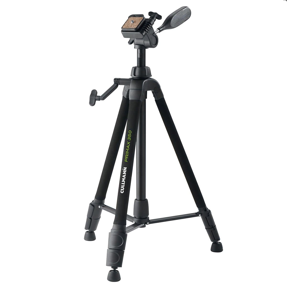 CULLMANN51351 - Primax 350 Tripod with compact 3-way Head and Quick Release Unit (135 cm Extension Height, Weight 1.2 kg, Maximum Load 3 kg)
