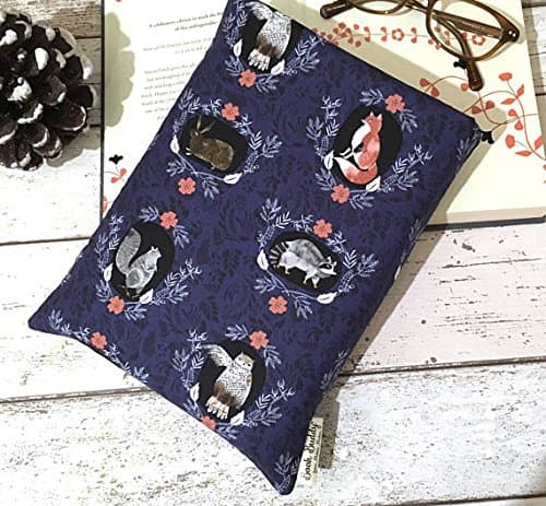 Forest Book Buddy - Protective Foxtail Book Sleeve, 4 Sizes, Paperback/Hardback Pouch