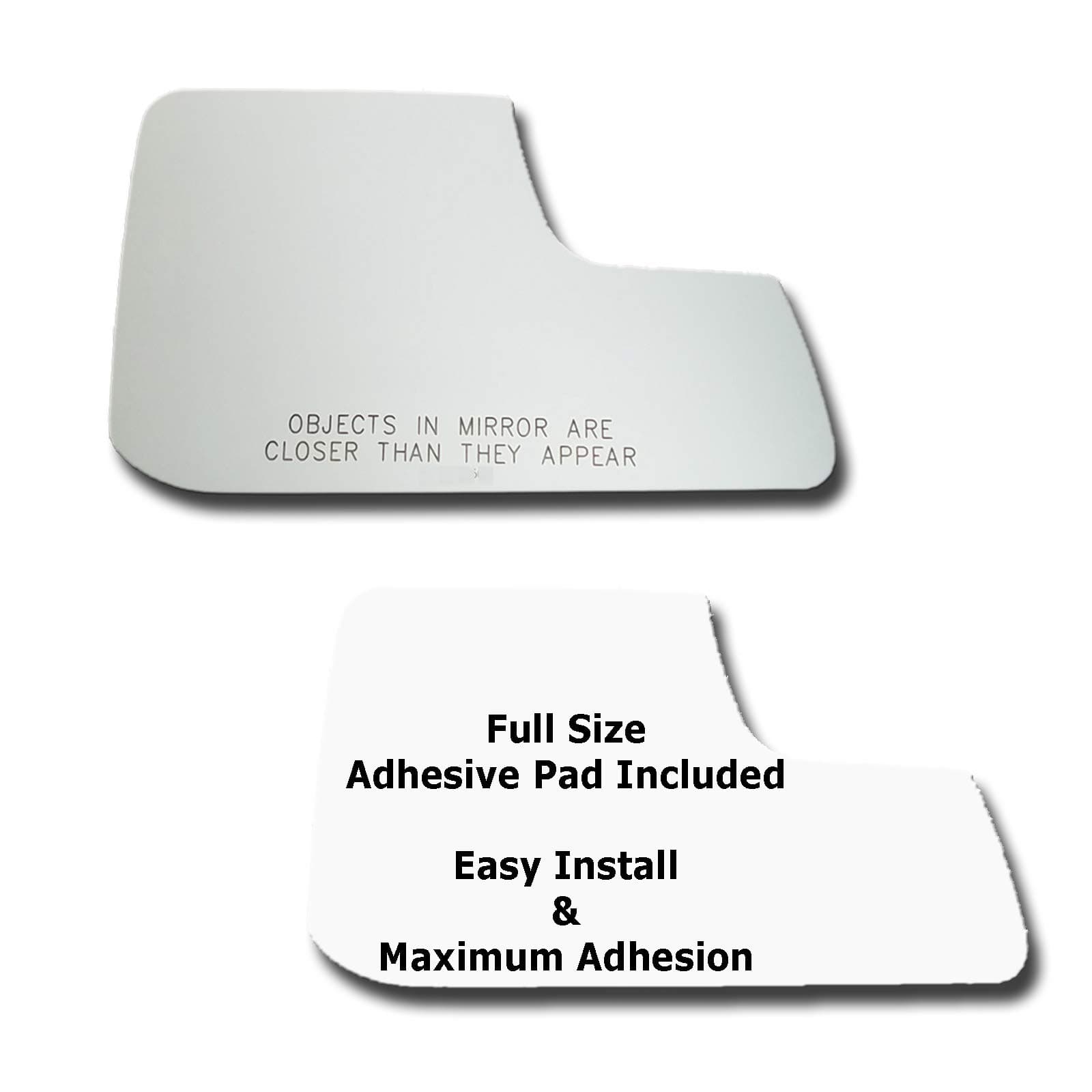 Passenger Side Mirror Replacement Glass + Full Size Adhesive Pad for 2011-2014 Ford Edge Right Side View Mirror RH