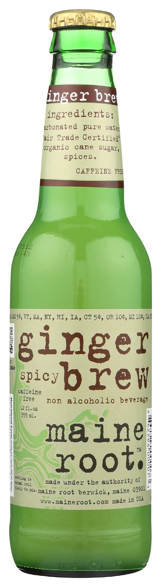 Ginger Brew Soda, 12 Ounce - 4 per pack - 6 packs per case.