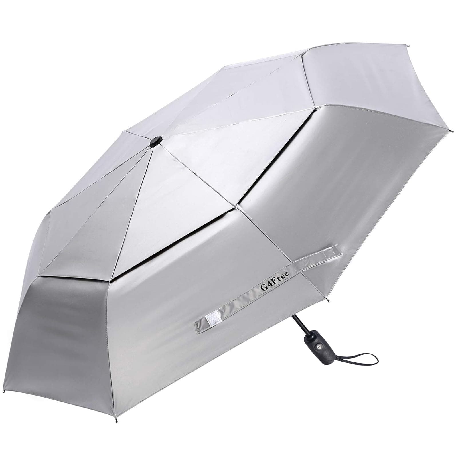 G4Free UPF 50+ UV Protection Windproof Silver Coating Sun Blocking Umbrella