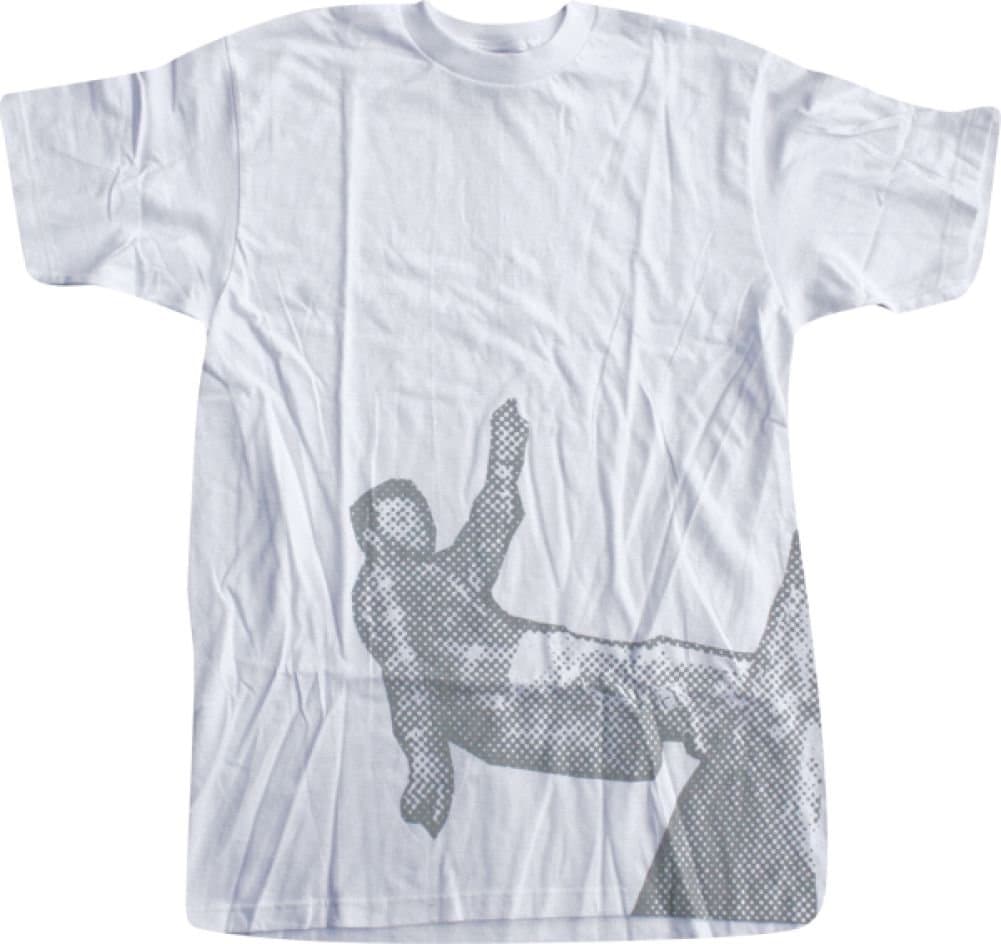 Krooked Gonz Front Rock Small White Short Sleeve