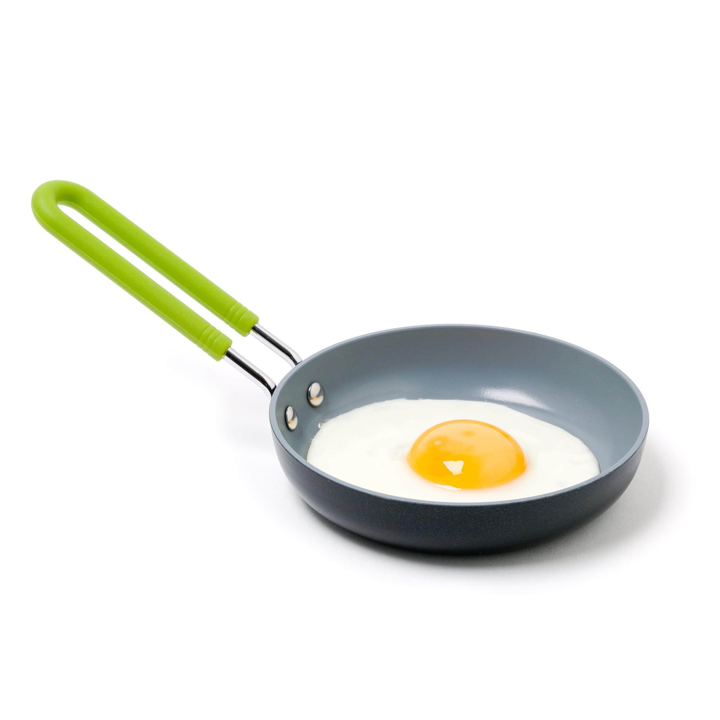 Ceramic Non-Stick Mini Round Egg Pan, 5", Grey 5" Gray CW001359-017