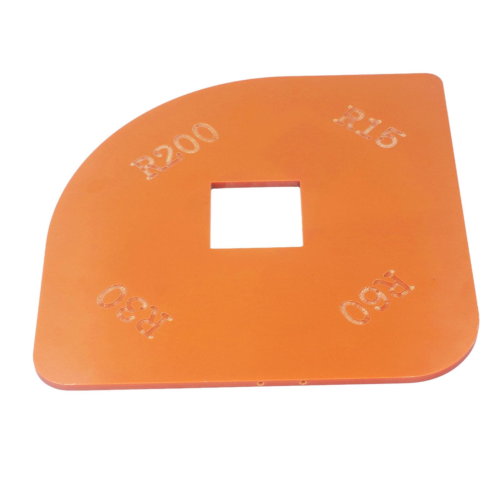 BusoTh Woodworking Projects Radius Template Jig - Routing Rounded Corners R15 R30 R60 R200 - Router Bit Templates Corner Locator Tools for Cabinet Closet Cutting Woodworking Projects