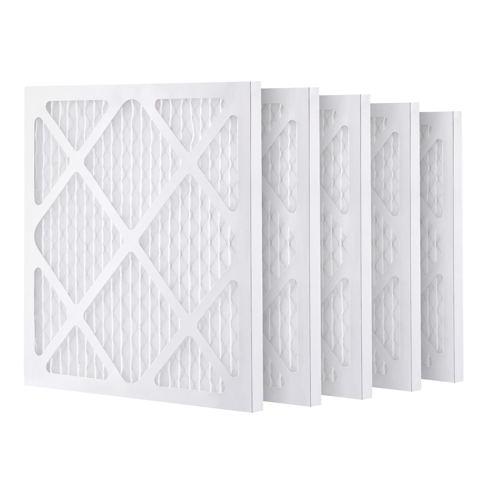 VEVOR Protective Pre Filters, 5 Pack, 15.75'' x 15.75'' Air Filter Replacement, High-efficient Stage 1 Filters Compatible w/BlueDri & VEVOR Scrubber, Air Purifiers, Water Damage Restoration Equipment