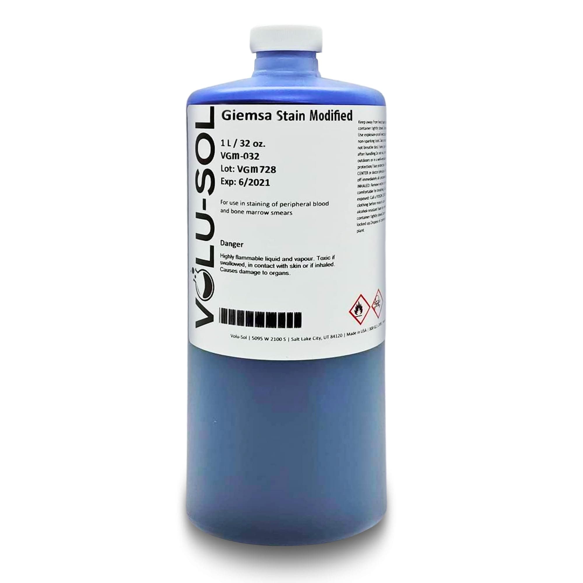Giemsa Stain, Modified (32 oz / 1 L) by Volu-Sol