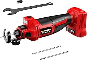 Cordless Drywall Cutting Tool for Milwaukee M18 Battery, 3-Speed Adjustable Brushless Rotary Saw with Up to 30,000 RPM, Compact Spiral Saw Kit