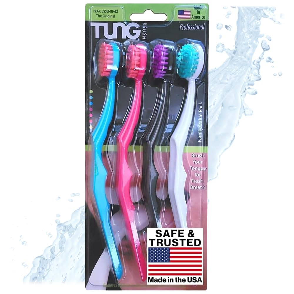4 Pack - TUNG Brush - Tongue Cleaner