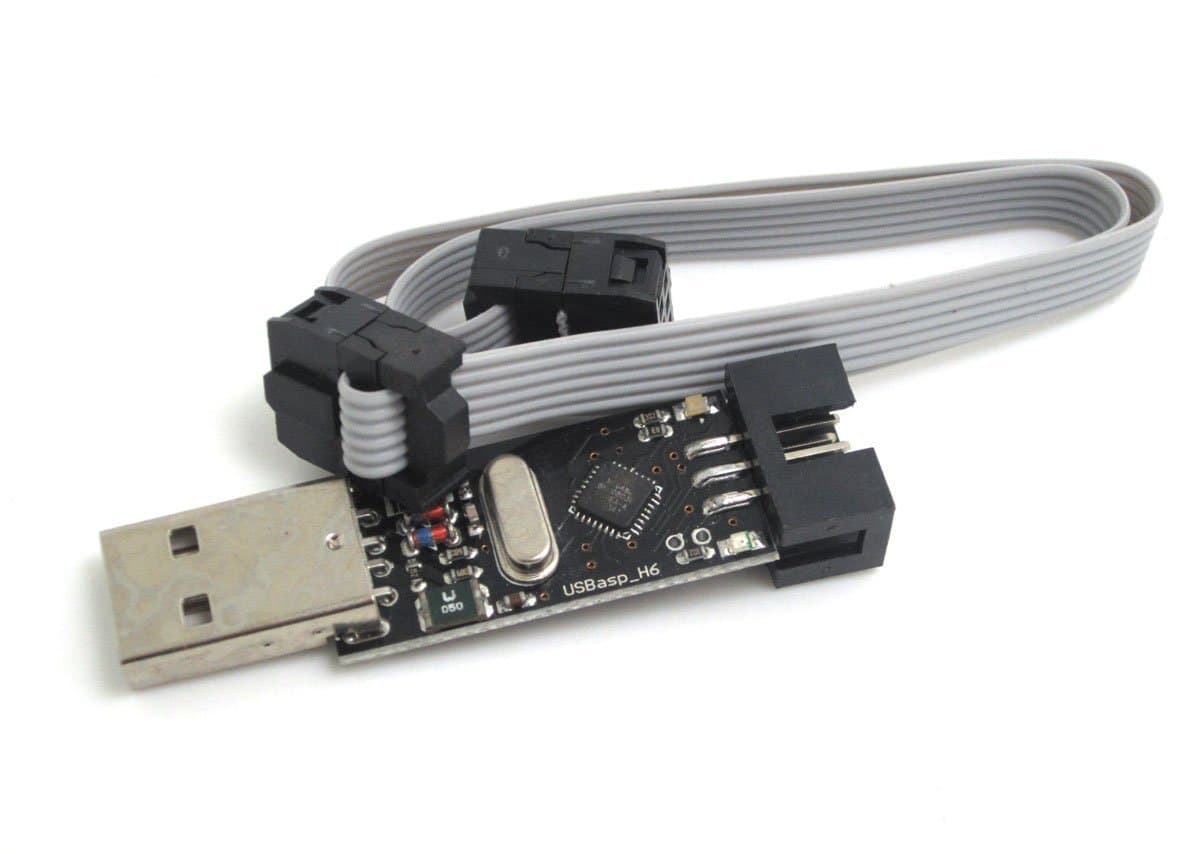 DollaTek USBASP USBISP AVR USBasp_H6 Programmer + 6 pin Cable ideal Support Win7 Win10 Linux