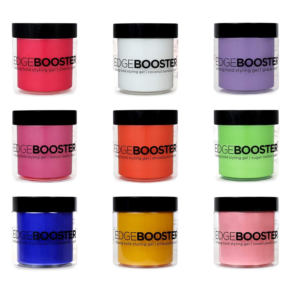 Edge Booster Style Factor Strong Hold Styling Gel, 16.9 Ounce (Lemon Berry)