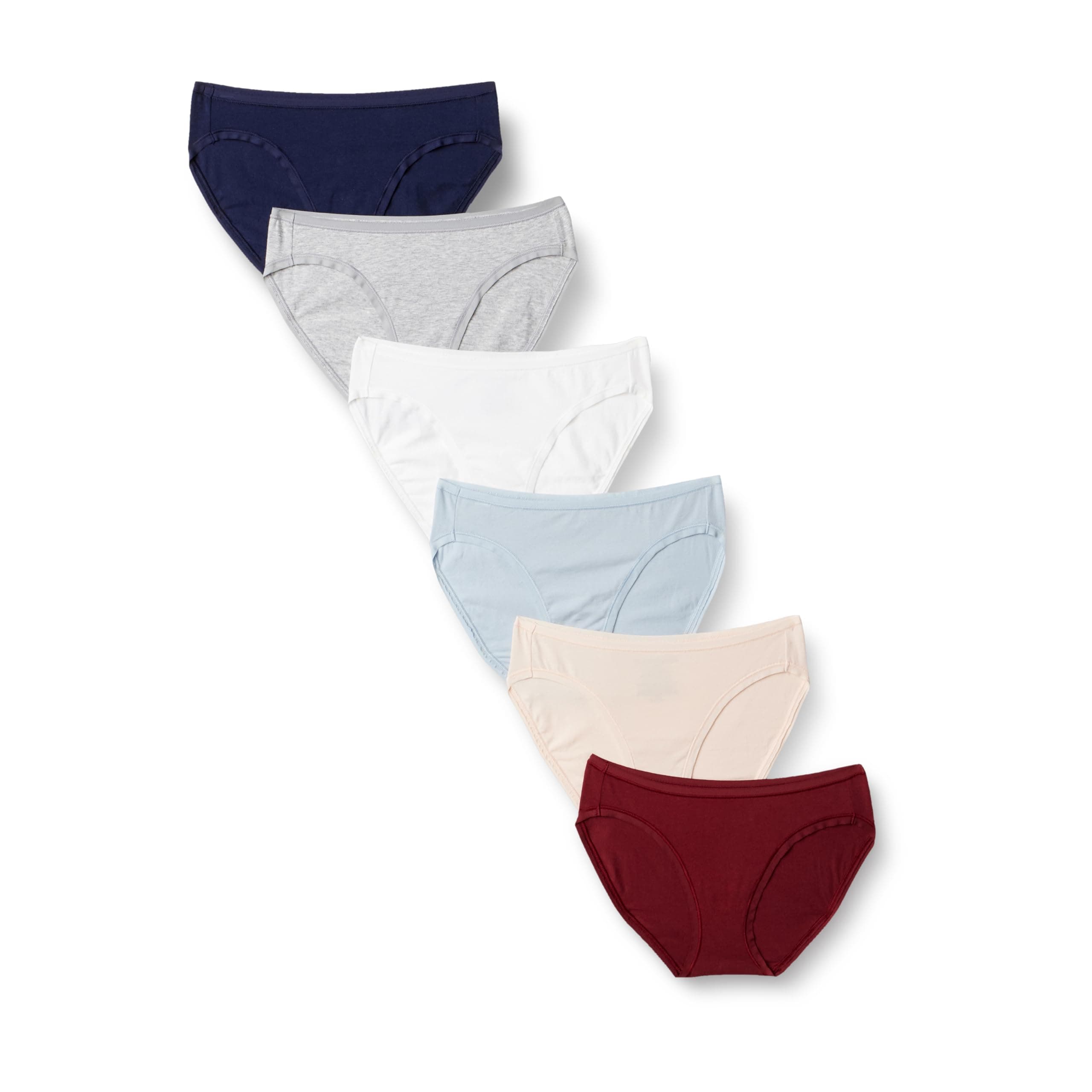 Women's Breathable Cotton Bikini Brief Underwear with Full Coverage, Multipacks