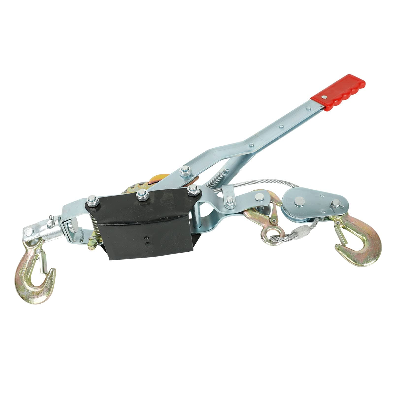 TYFYB 5 Ton Heavy Duty Power Puller with 3 Hooks 2 Gears Automotive Hoist Cable Puller,Hoist Winch Cable Stretcher Lift,Pulling Capacity: 5Tons, Rated Load: 2Tons, metal