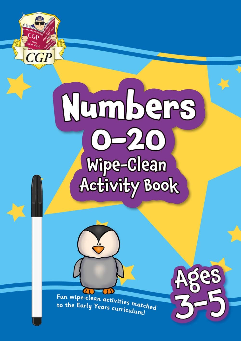 Numbers 0-20 Wipe-Clean Activity Book for Ages 3-5 (with pen) (CGP Reception Activity Books and Cards)