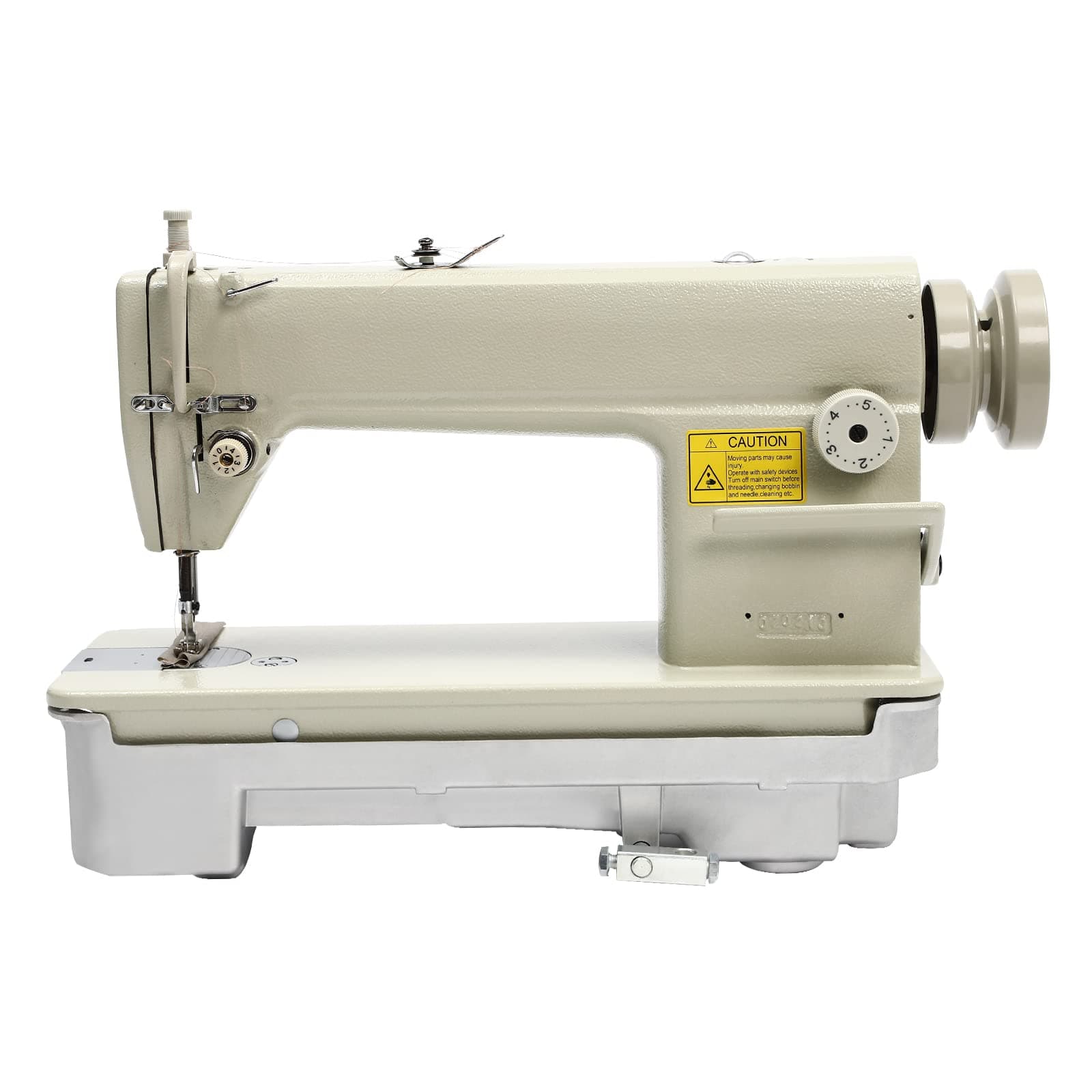 Sewing Machine, Industrial Lockstitch Sewing Machine Leather Sewing Machine High Speed Straight Stitch Leather Industrial Sewing Tool Portable Walking Foot Sewing Machine DDL-6150-H,No Motor&Pedals
