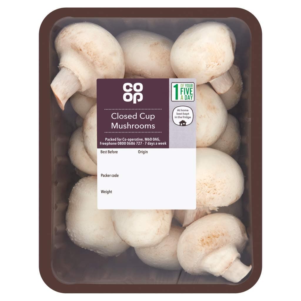 Co-op Closed Cup Mushroom, 300g
